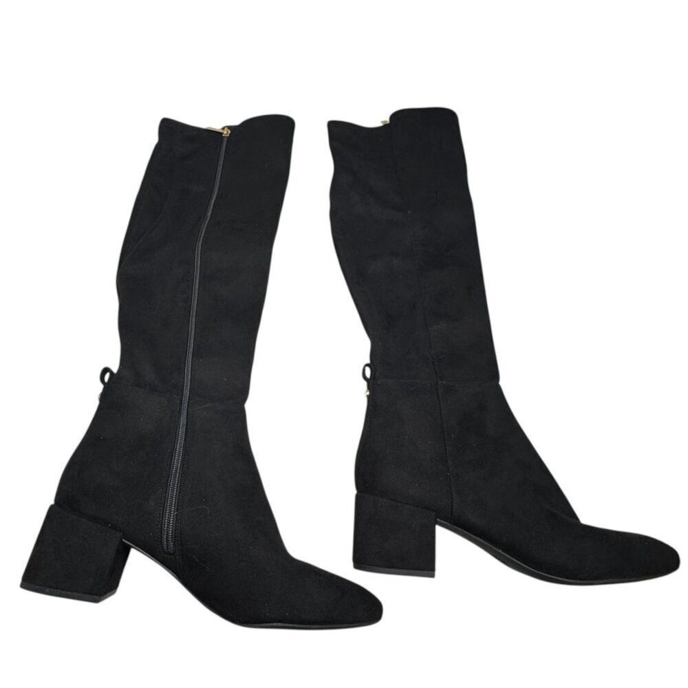 Michael Kors Braden OTK Over Knee Boot‎ Black Faux Suede Women’s Size 10 NEW - Picture 2 of 8